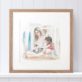 Mommy and Me Line Portrait
