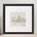 Church Wedding Pencil Sketch