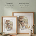 First Mother's Day Watercolor Illustration