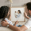 First Mother's Day Watercolor Illustration