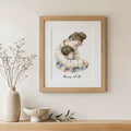 Mommy and Me Illustration