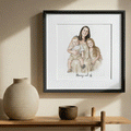 Mommy and Me Illustration