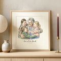 Grandma and Me Illustration