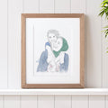 Mommy and Me Line Portrait