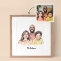 Personalized Family Line Portrait