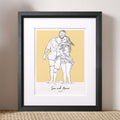 Couples Color Block People Line Portrait
