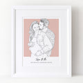 Couples Color Block People Line Portrait