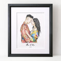 Watercolor Couple Portrait