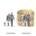 Personalized Family Line Portrait