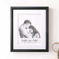 Personalized Baby Watercolor Illustration