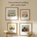 Wedding Venue Color Block Line Portrait