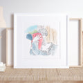 Watercolor Line People Portrait