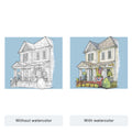 House Color Block Line Portrait