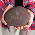 Personalized Pet Pebble with Paw Print