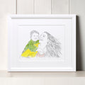Mommy and Me Line Portrait