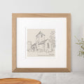 Church Wedding Pencil Sketch