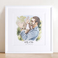 Daddy and Me Illustration