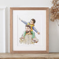 Daddy and Me Illustration