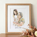 Grandma and Me Illustration
