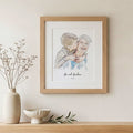 Grandma and Me Illustration
