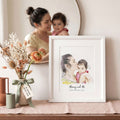 Mommy and Me Illustration