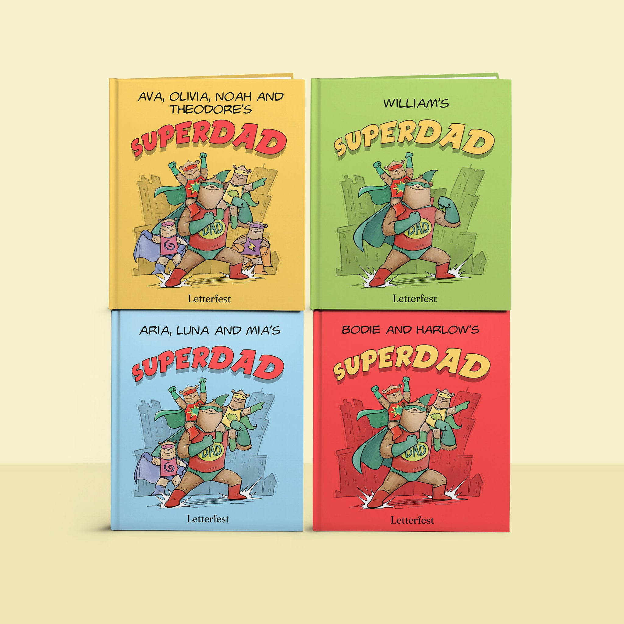 Personalized Kids Book - Dad's Superhero story – Letterfest 🇺🇸