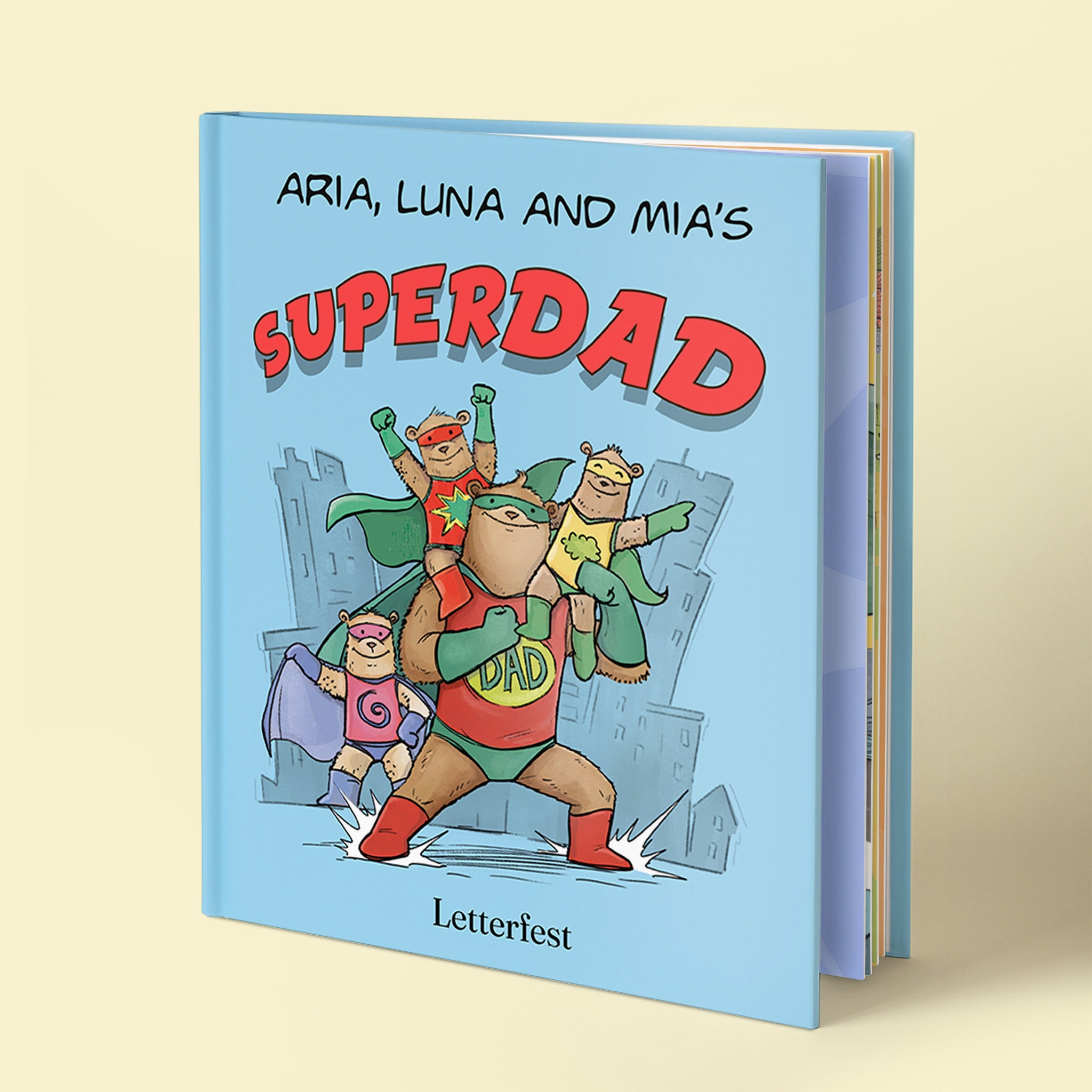 Personalized Kids Book - Dad's Superhero story – Letterfest 🇺🇸