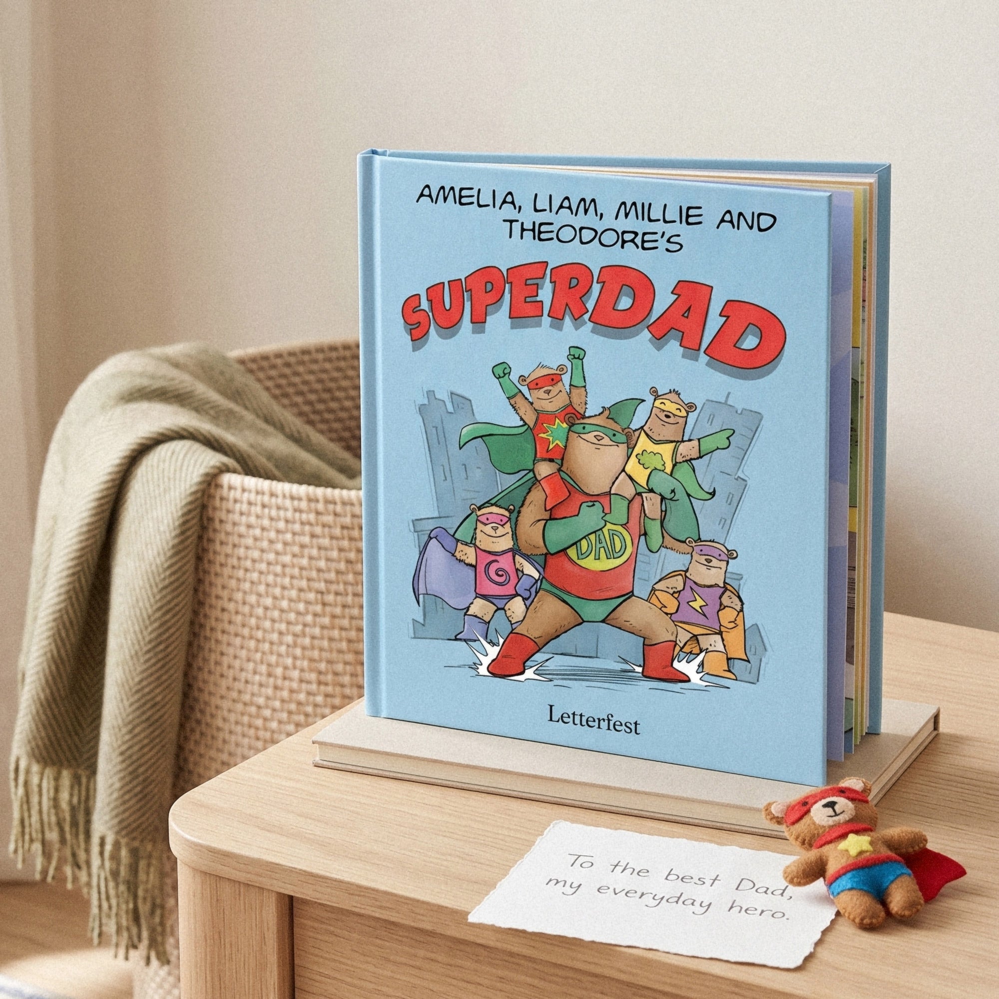Personalized Kids Book - Dad's Superhero story – Letterfest 🇺🇸