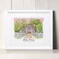 Wedding Venue Color Block Line Portrait