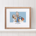 Couples Color Block People Line Portrait