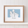 Couples Color Block People Line Portrait