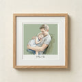 Daddy and Me Color Block People Line Portrait
