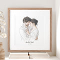 Watercolor Couple Portrait
