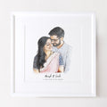 Watercolor Couple Portrait