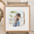 Watercolor Couple Portrait