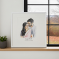 Watercolor Couple Portrait