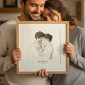 Watercolor Couple Portrait