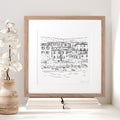 Custom Illustrated Wedding Venue Line Art Print