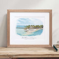 Watercolor Wedding Venue Sketch