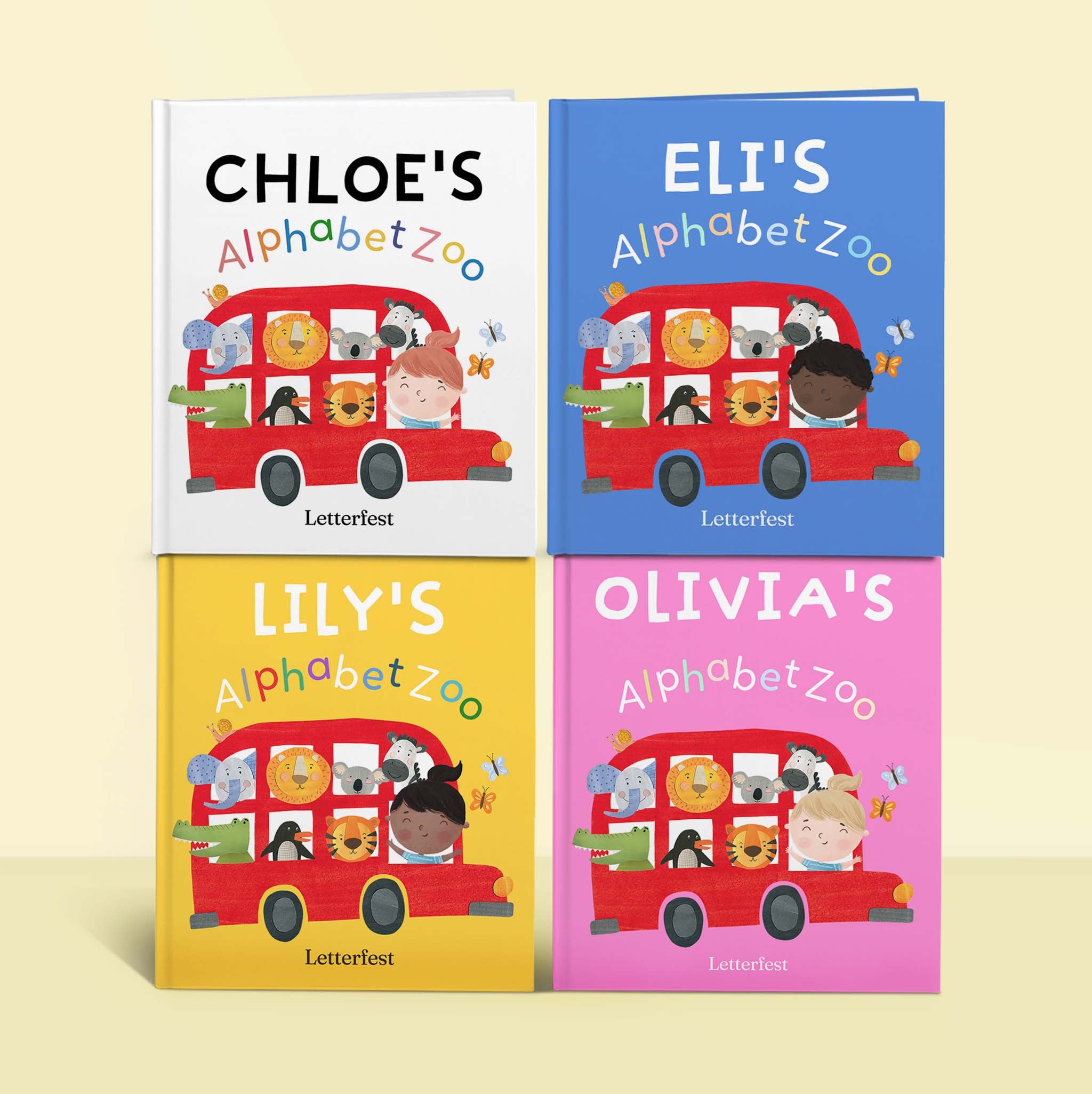 Personalized Alphabet Zoo Story Book – Custom Kids ABC Animal Gift