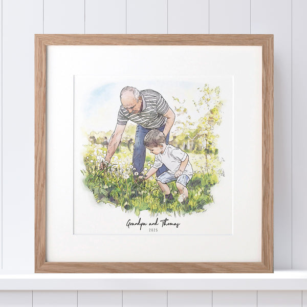 Grandad and Me Illustration – Letterfest 🇺🇸