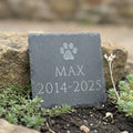 Personalized Pet Slate with Paw Print