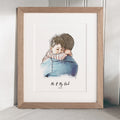 Daddy and Me Illustration
