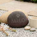 Personalized Pet Pebble with Paw Print