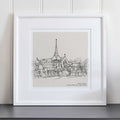Church Wedding Pencil Sketch