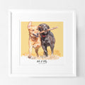 Watercolor Block Pet Portrait