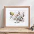 Bride and Groom Wedding Illustration