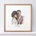 Bride and Groom Wedding Illustration