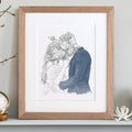 Wedding or Anniversary Line Portrait