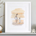 Watercolor Line People Portrait
